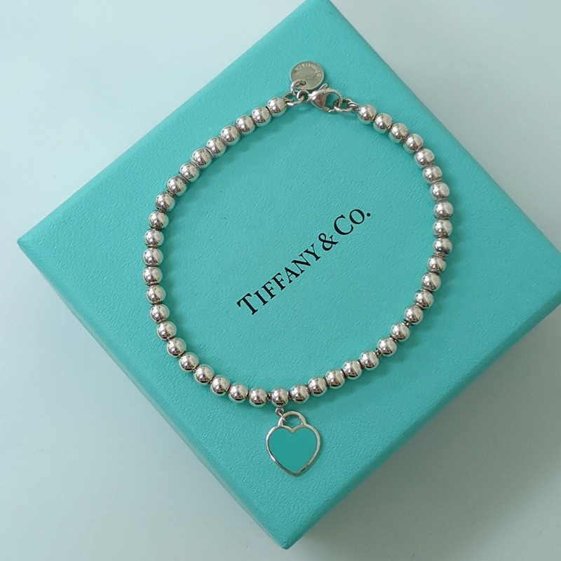 Tiffany & Co. シルバーブレスレット ポーチ箱付 美品 ボール TIFFANY&Co. ブレスレット サマーセール ギフト バースデー