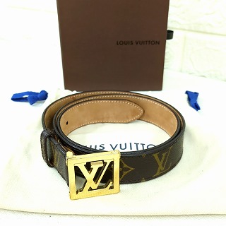 Louis Vuitton ルイヴィトン サンチュール LV ベルト M6879 モノグラムキャンバス ゴールド金具 アクセサリー レディース【中古】Cランク ギフト プレゼント|ウィルマート 店