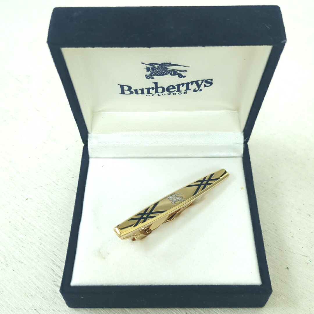 正規品 バーバリー Burberry タイピン Tie pin 箱 タグ 美品 正規品 バーバリー Burberry タイピン Tie pin 箱 タグ 美品