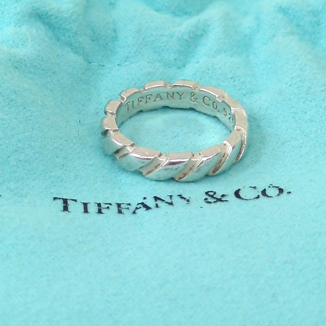 ティファニー 指輪 ツイスト スクリュー スパイラル トルネード サイズ約10号 TIFFANY&Co. ティファニー ツイストトルネード リング・指輪