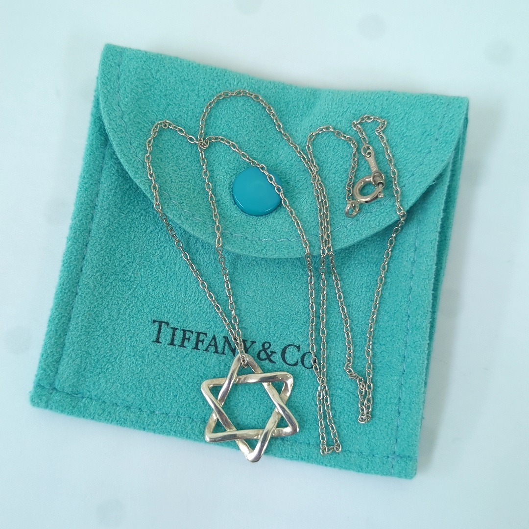 ティファニー 星型チャーム ネックレス Tiffany & Co. - ティファニー ネックレス 星型 シルバー 六芒星