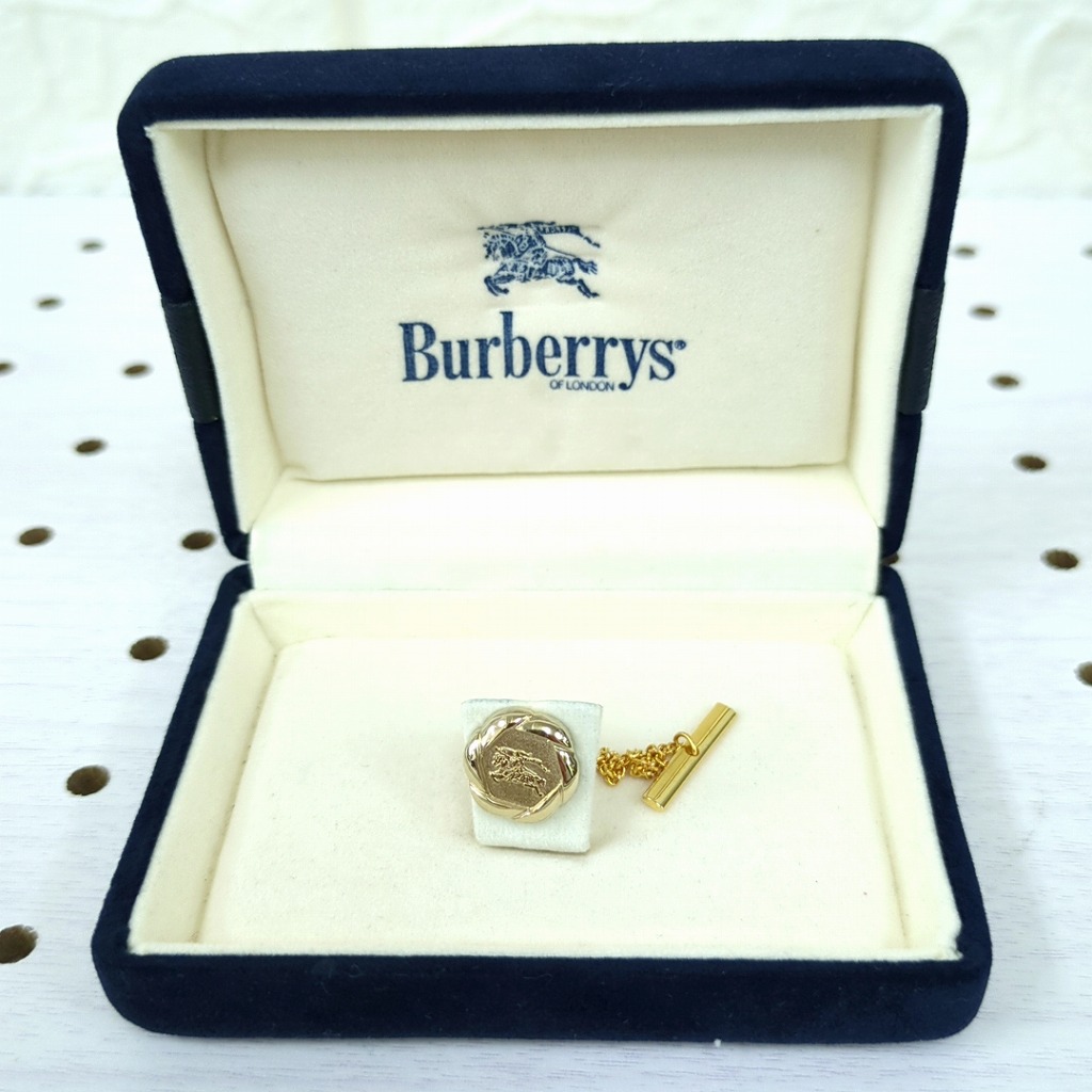 楽天市場】バーバリー BURBERRY ネクタイピン ゴールド メッキ
