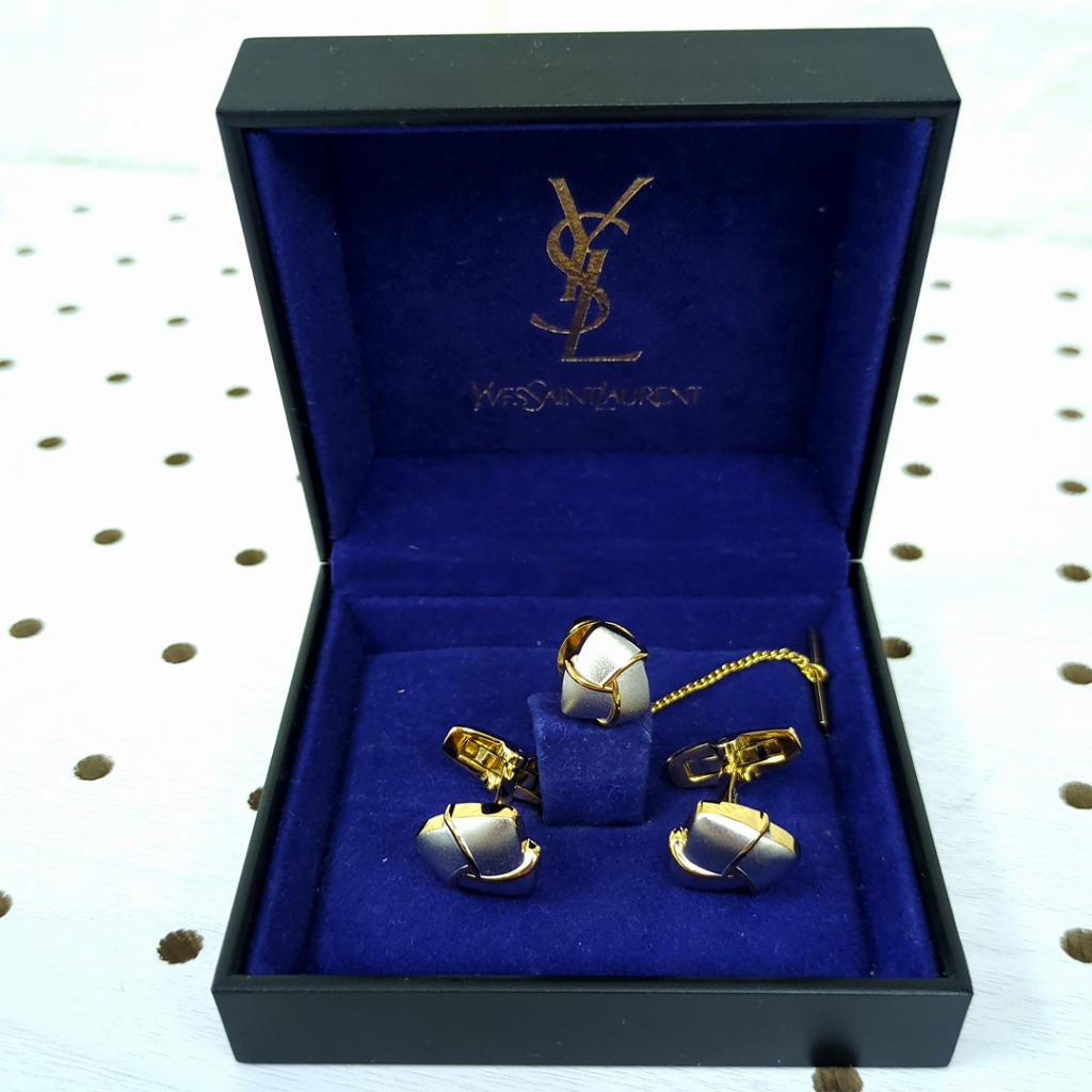 楽天市場】YSL イヴサンローラン ネクタイピン ブラック