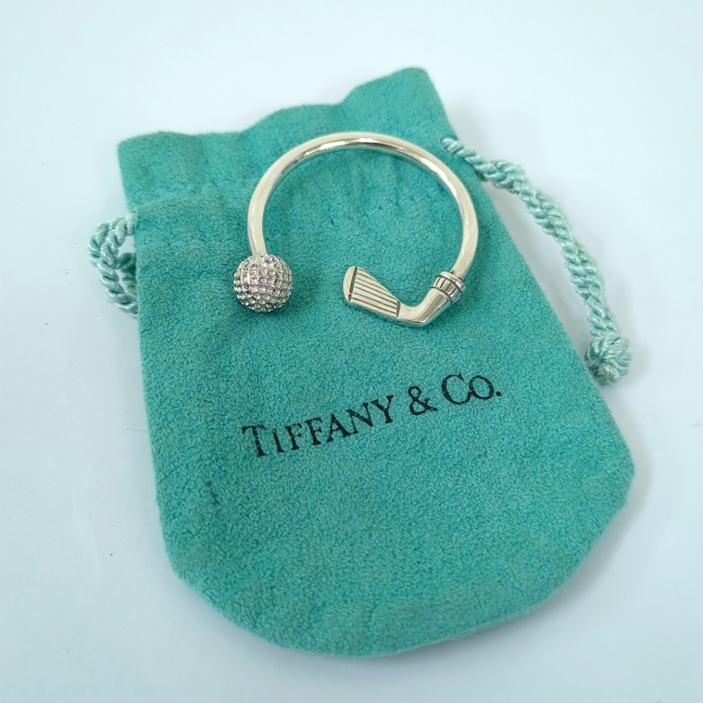 ‼️最終値下げ‼️ティファニー　シルバー　ゴルフキーリング　キーホルダーボールクラブ Tiffany & Co 925 Sterling Silver Golf Club Ball Key Ring | eBay
