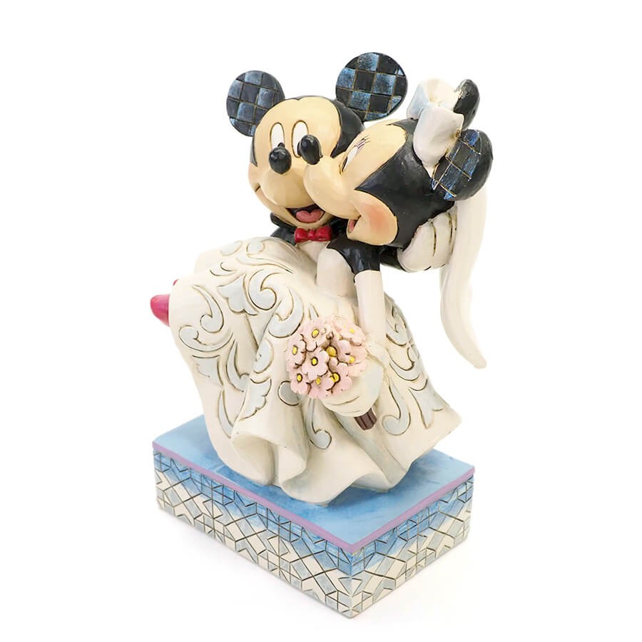 ミッキーとミニー 結婚式 ウェディング 16 8cm ディズニー フィギュア 大人向け 人形 置物 ジムショア グッズ Mickey Minnie Wedding ジム ショア ディズニー トラディションズ Jim Shore Disney Traditions 正規輸入品 Csecully Fr
