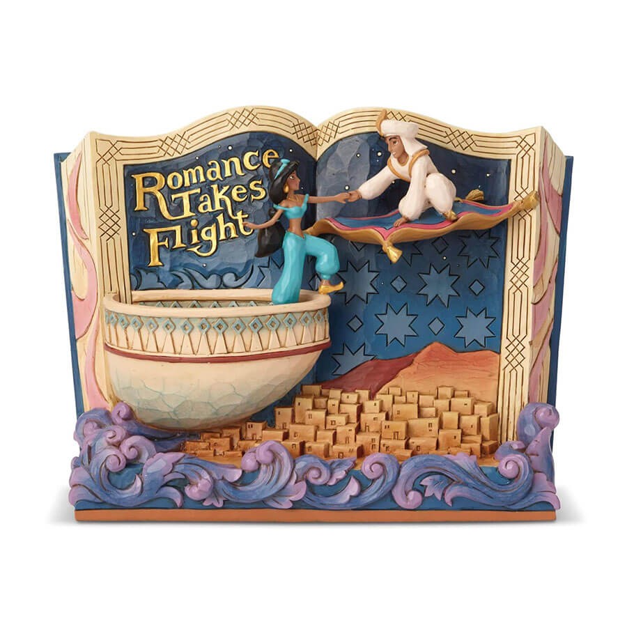 高価値セリー ジムショア Shore Jim Aladdin Storybook ディズニー ジャスミン ストーリーブック アラジン 置物
