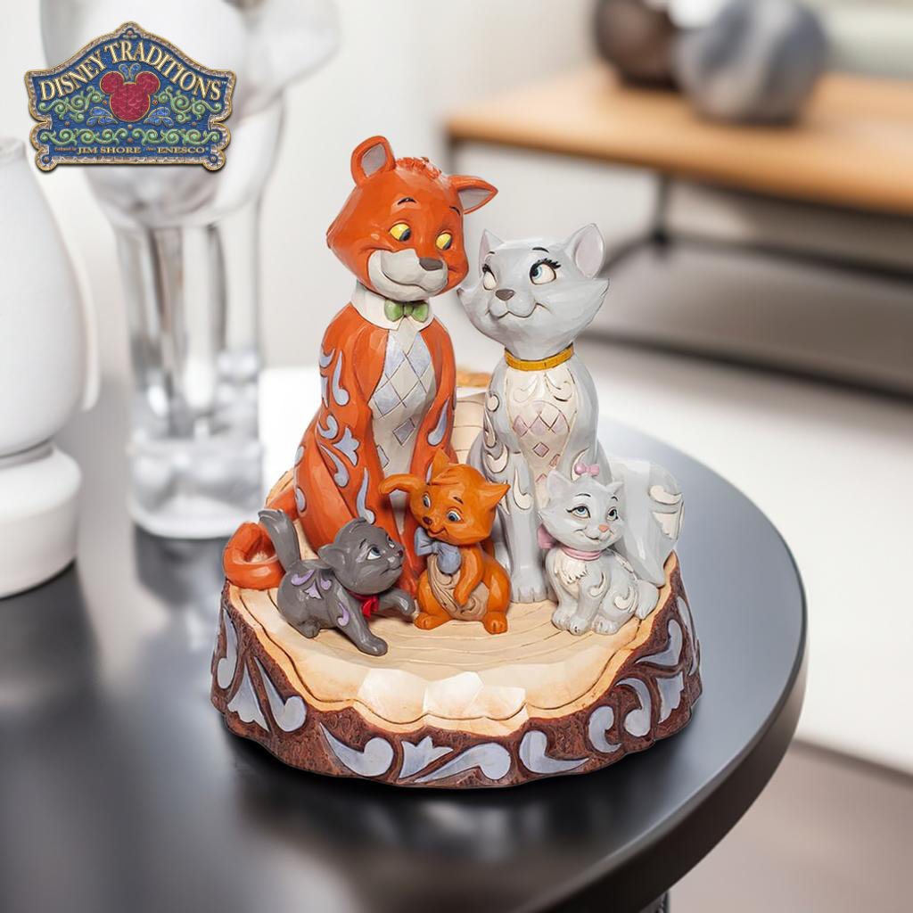 おしゃれキャット ファミリー 18.2cm | ディズニー トラディションズ ジムショア グッズ フィギュア 人形 置物 彫刻 正規輸入品画像