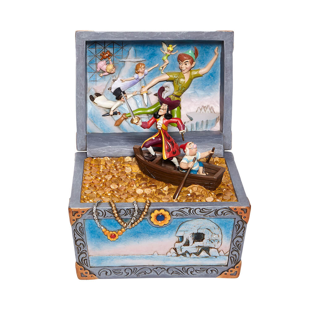 楽天市場 ピーターパン 宝箱 21cm Peter Pan Treasure Chest Scene ジム ショア ディズニー トラディションズ トラディション Jim Shore ウィローツリー専門店ドナティオ