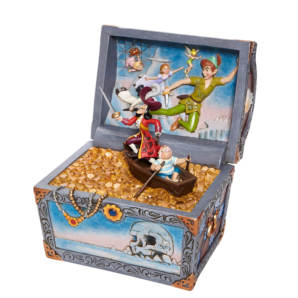 楽天市場 ピーターパン 宝箱 21cm Peter Pan Treasure Chest Scene ジム ショア ディズニー トラディションズ Jim Shore ウィローツリー専門店ドナティオ