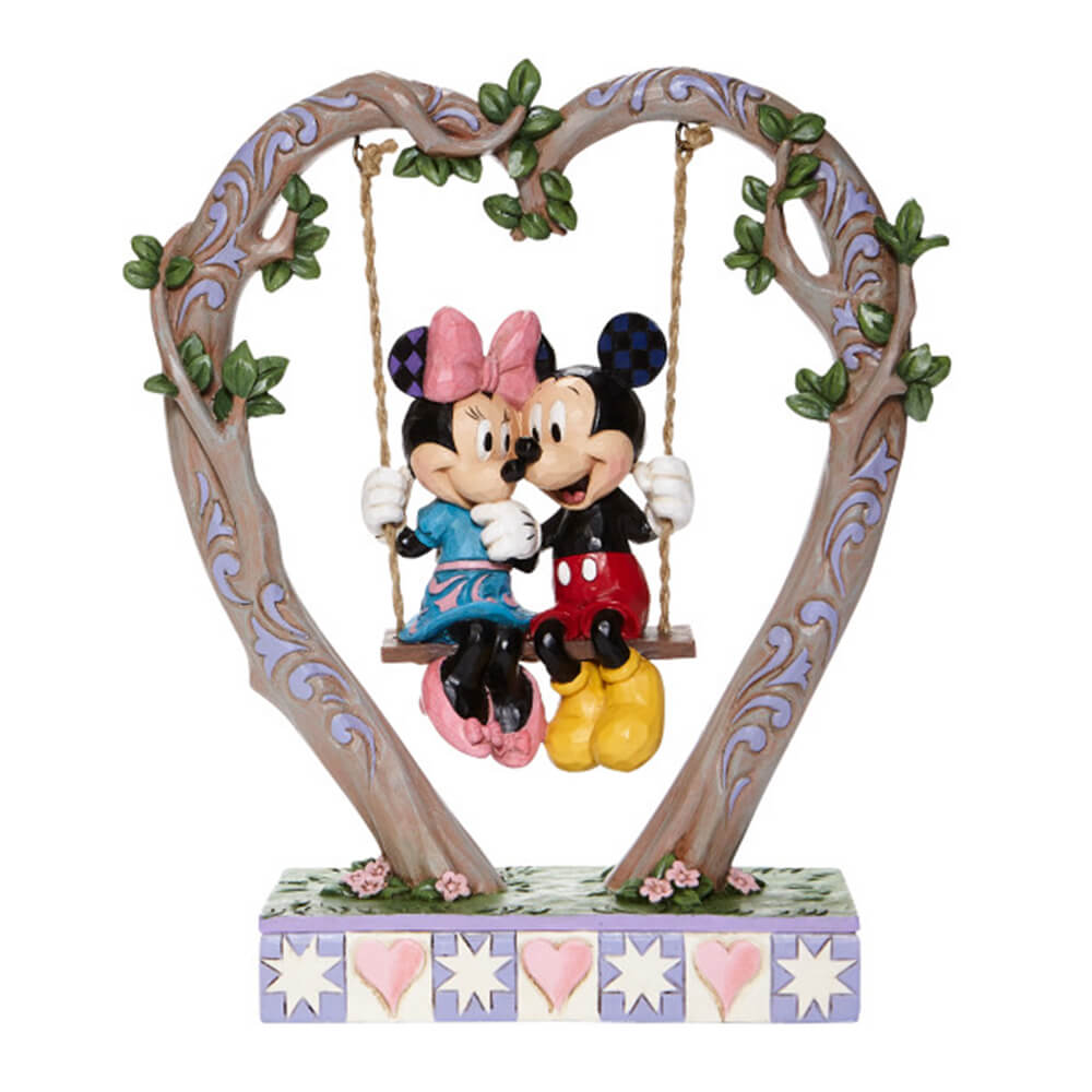 スーパーsale割引 ミッキー ミニー コレクション スウィング 23cm Jim フィギュア Mickey And Minnie On Swing ジム ショア ディズニー トラディションズ Jim Shore ウィローツリー専門店ドナティオボクは君を愛するただのネズミさ まごころが伝わるやさしい