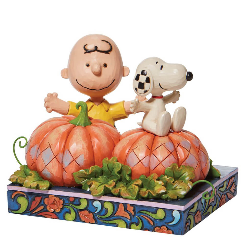 チャーリーブラウン スヌーピー セイヨウカボチャ布片 ハロウィン 11 4cm Cb Snoopy In Pumpkin Patch ジム ショア 南京豆 Jim Shore Fashionwhirled Com