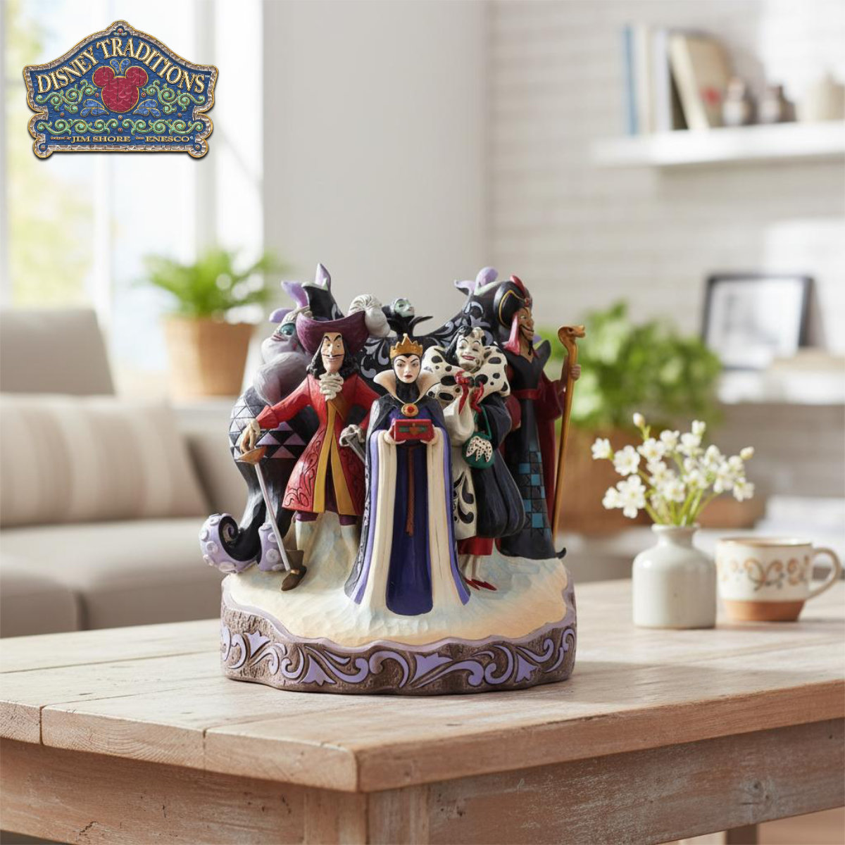 ヴィランズ 心の彫刻 24cm リトルマーメイド アラジン 白雪姫 眠れる森の美女 ピーターパン 101匹わんちゃん | ディズニー トラディションズ ジムショア グッズ フィギュア 人形 置物 彫刻 Jim Shore 正規輸入品画像