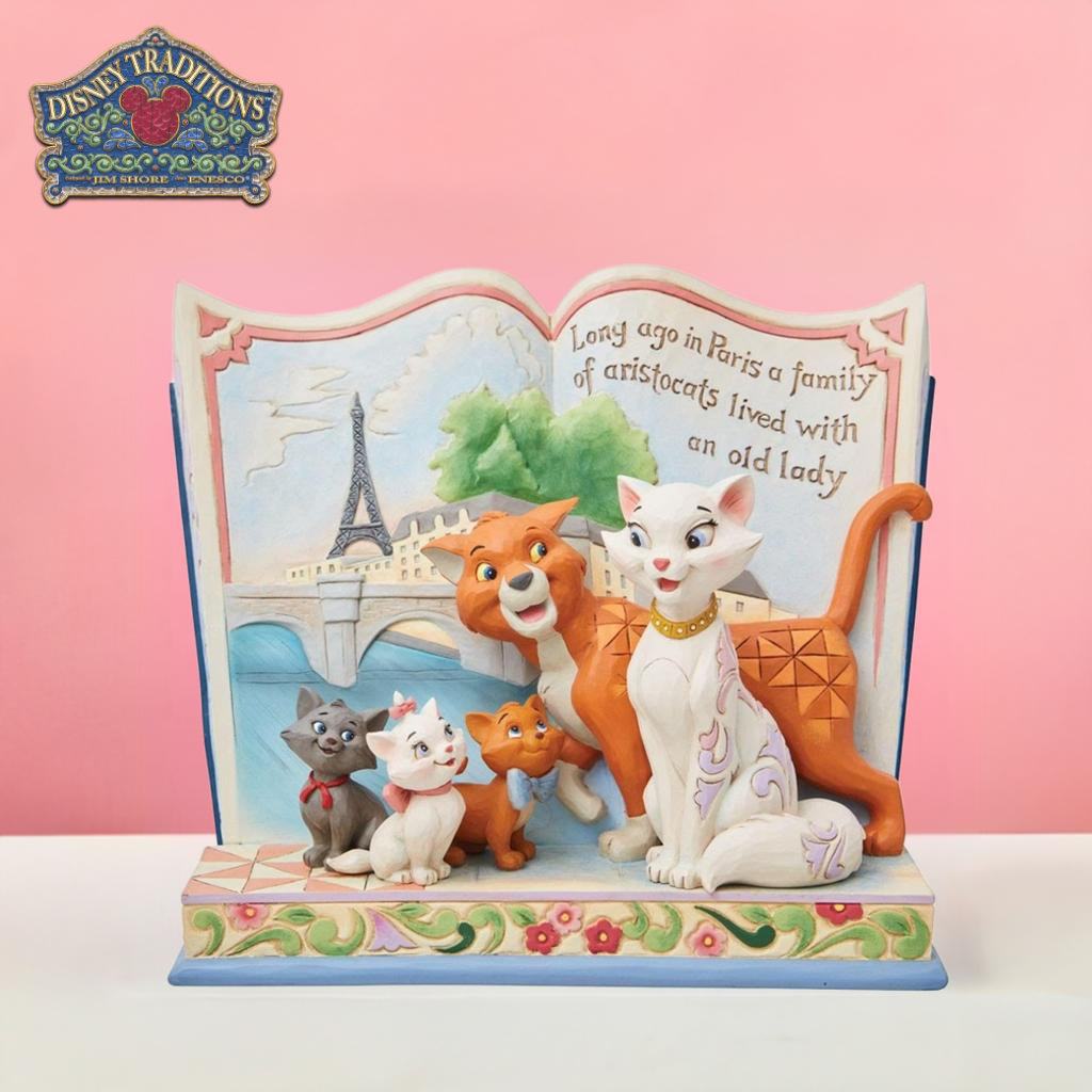 おしゃれキャット ストーリーブック 16cm | ディズニー トラディションズ ジムショア グッズ フィギュア 人形 置物 彫刻 正規輸入品画像