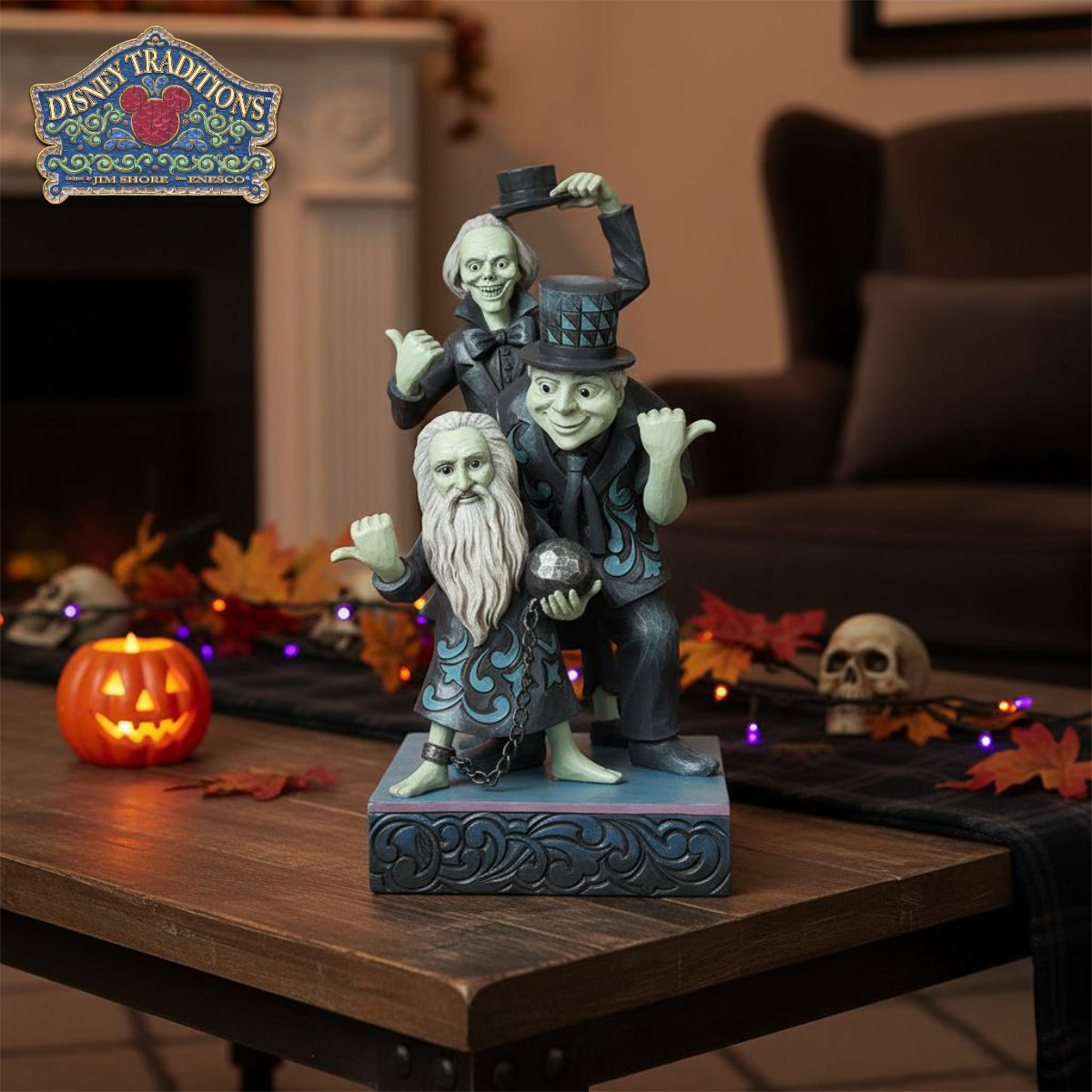 ヒッチハイク ゴースト 23.5cm ハロウィン ホーンテッドマンション | ディズニー トラディションズ ジムショア グッズ フィギュア 人形 置物 彫刻 Jim Shore 正規輸入品