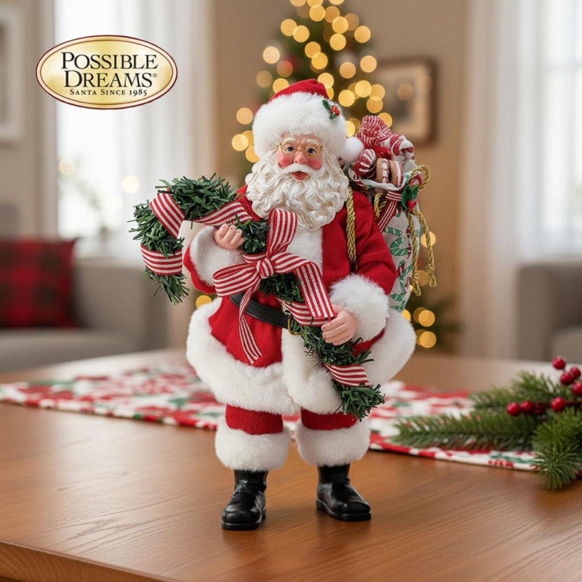 楽天市場】サンタクロース グリーンギフトバッグサンタ オブジェ