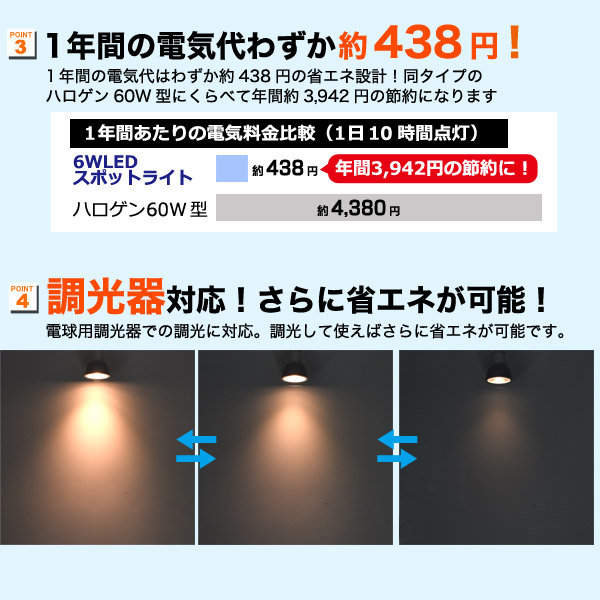 楽天市場 調光器対応 Ledスポットライト 口金e11 60w形 消費電力6w 電球色600lm Led電球 省エネ 電気代節約 調光対応 高演色性 自然色に近いra80 店舗照明にも最適 節税 激安輸入雑貨通販の店 Wilmart