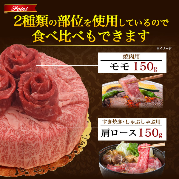 受注発注 送料無料 A5 神戸牛 肉ケーキ 2人前 5号 300g お誕生日 パーティに ろうそく 造花付き 肩ロース もも モモ ブランド黒毛和牛 牛肉 お肉 お祝い 贈答品 贈答用 霜降り 証明書付き 冷凍配送 箱付き 通販 インスタ映え 誕生日ケーキ 記念日 しゃぶしゃぶ 焼肉