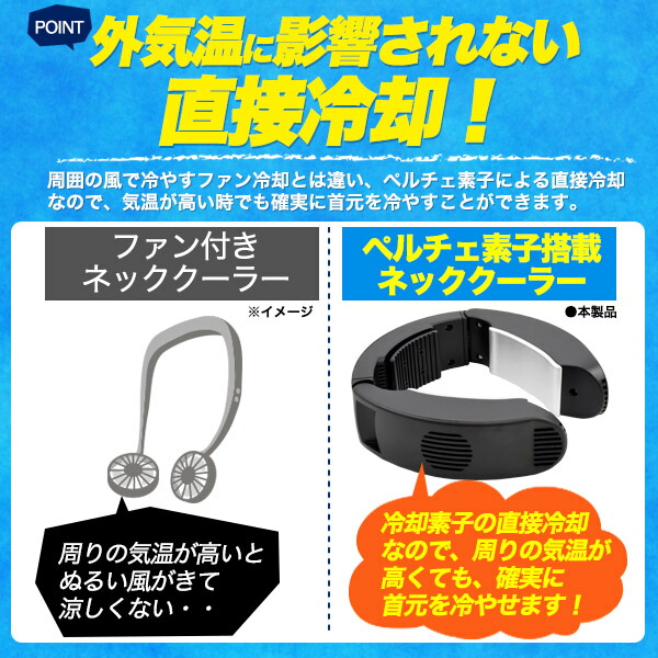 送料無料 ポーダブル ネッククーラー 首元急速冷却 冷やす 夏 暑さ対策 アウトドア 持ち運び パーソナルクーラー サイズ調整可能 冷たい ネック冷却 クーラー キャンプ ゴルフ ひんやりグッズ 冷却グッズ 熱中症対策 ネックファン ウォーキング ジョギング 工事現場