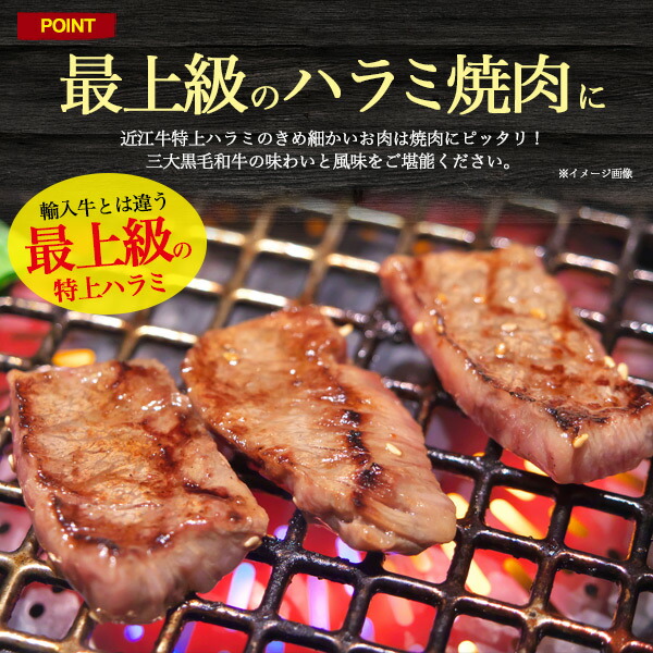 送料無料 近江牛 おまけ付 熨斗対応 牛肉 焼肉用 牛タン切り落としセット お祝い 贈答用 鉄板焼き 計400g 贈答品 箱入り 特上ハラミ のし対応 霜降り