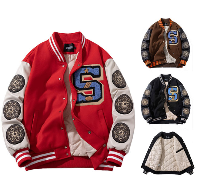 【希少】即完売 COACH バスキア スタジャン ヴァーシティジャケット 総柄 公式】ヴァーシティ ジャケット｜コーチ アウトレットの