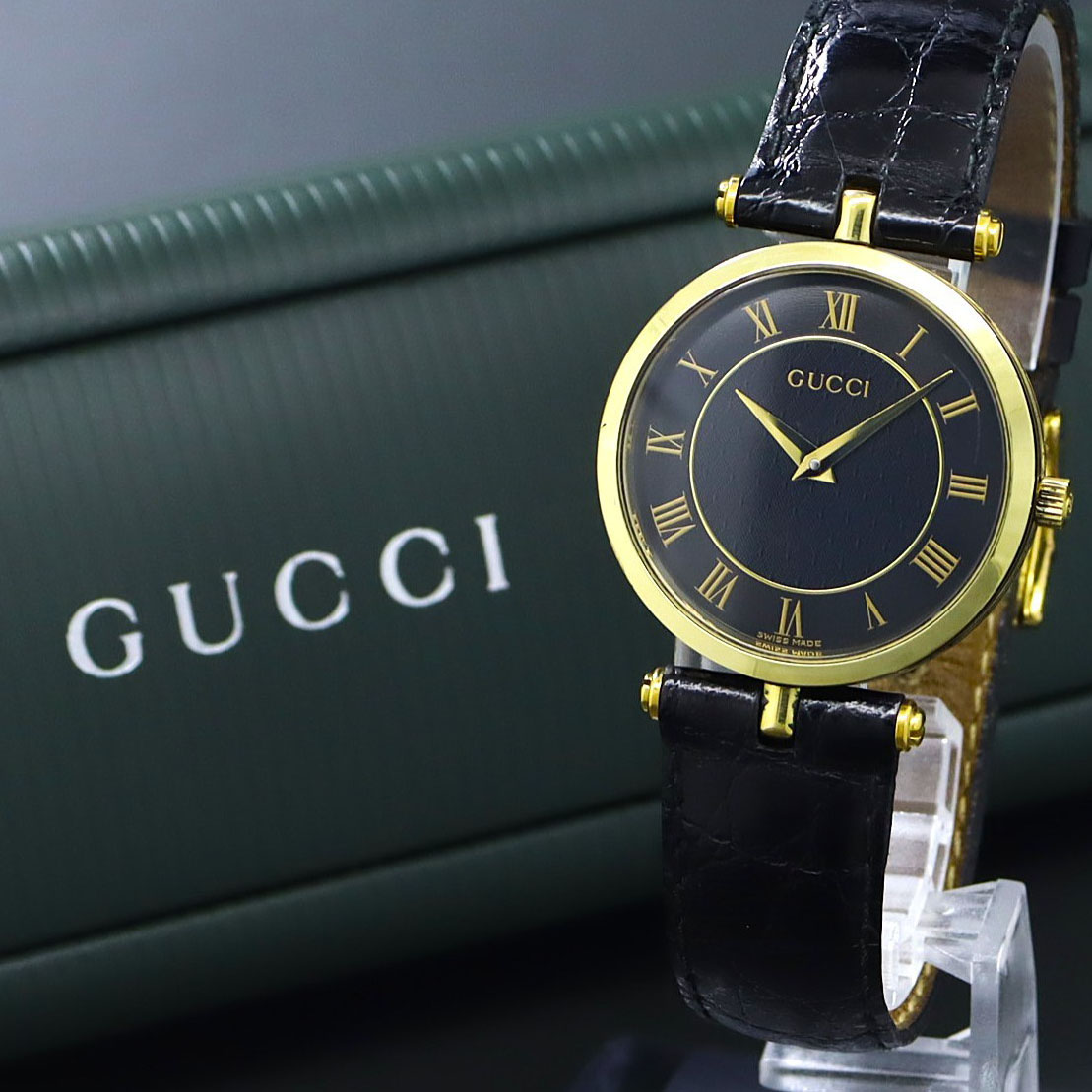 楽天市場】【ウォッチ】GUCCI グッチ レクタンクラー ブルー パール