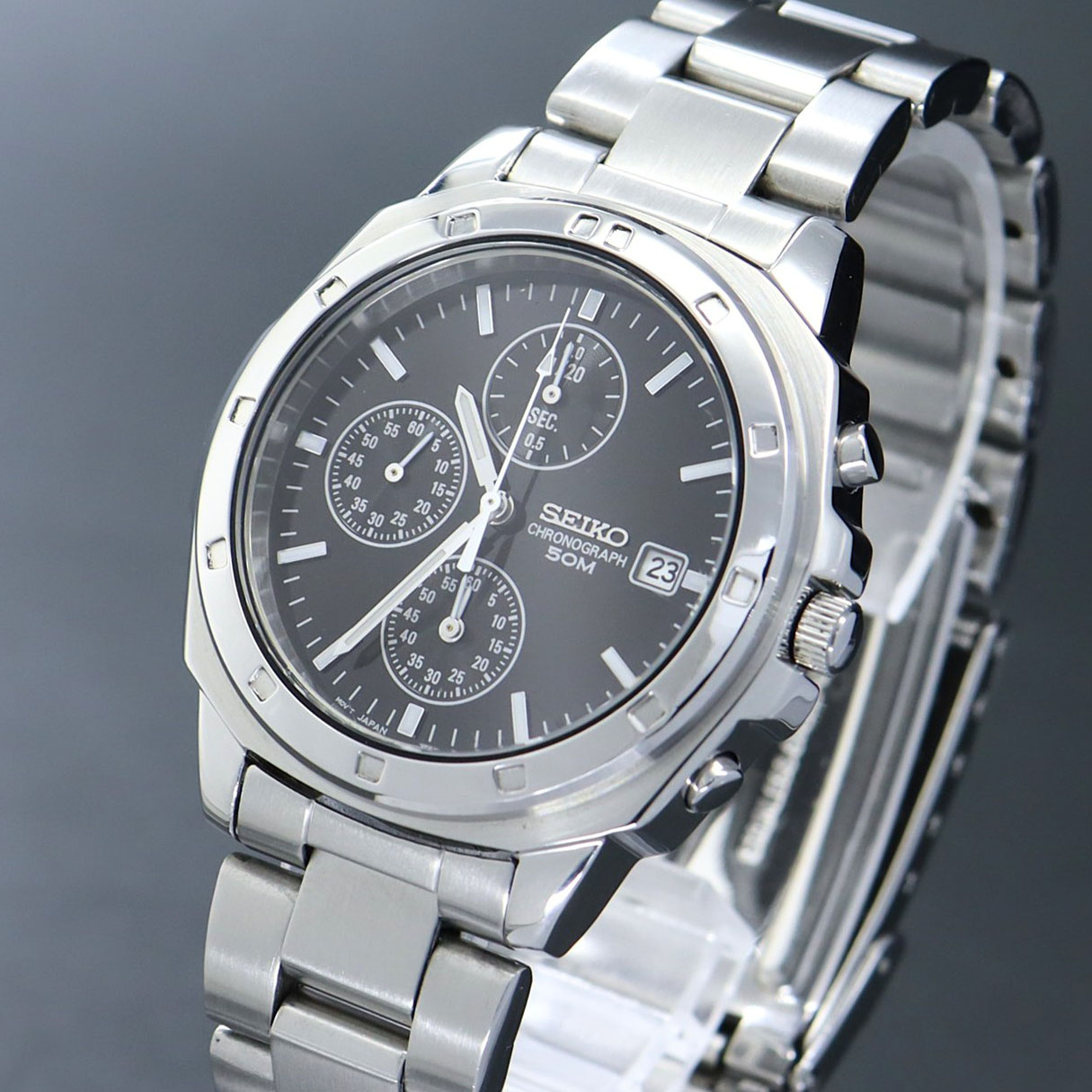 【稼働】SEIKO セイコー 7T92-0CA0 クォーツ クロノグラフ メンズ 腕時計