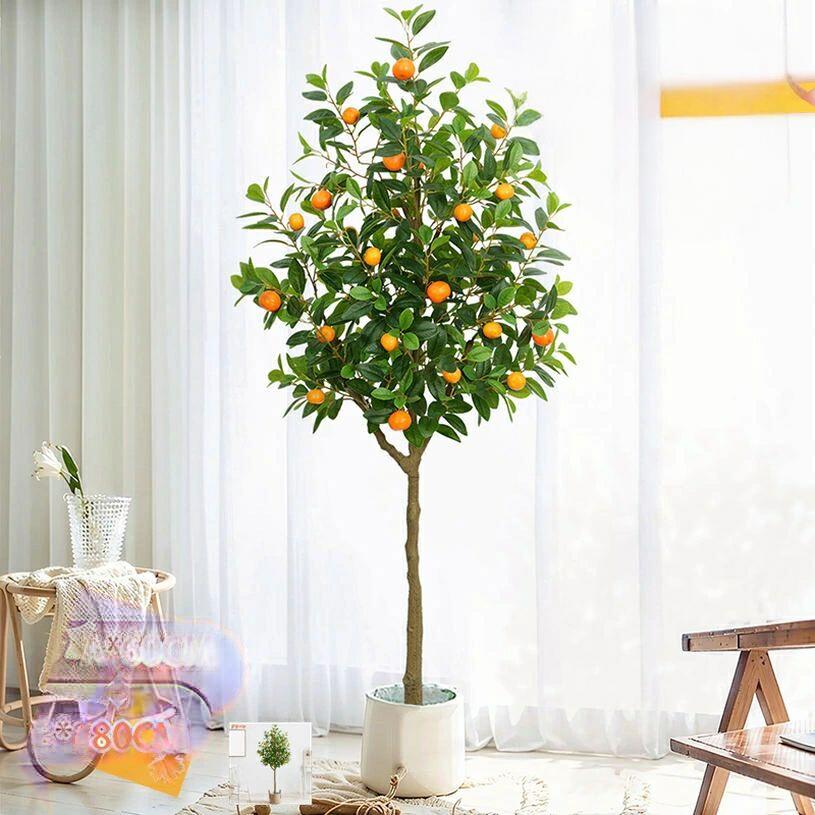 【貨物輸送無料】紅ミカンの木 フェイクグリーン 観葉草木 如何様物 人工観葉草木 即物的 大型 造花 室内装飾 室内 執務室 今めかしい かざり付ける 仕合わせの木 敬老の日 差し上げ物 分かりやすい リビング 飾りつけ 鉢植え 身寄り 飾りつけ 本物そっくり fascimo