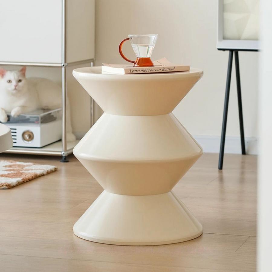 スツール おしゃれ かわいい 椅子 チェア 丸 ダイニング 円形 丸型 チェアー 一脚 単品 丸椅子 イス プラスチック 背もたれなし サイドテーブル 無地 足置き台｜MUKU店