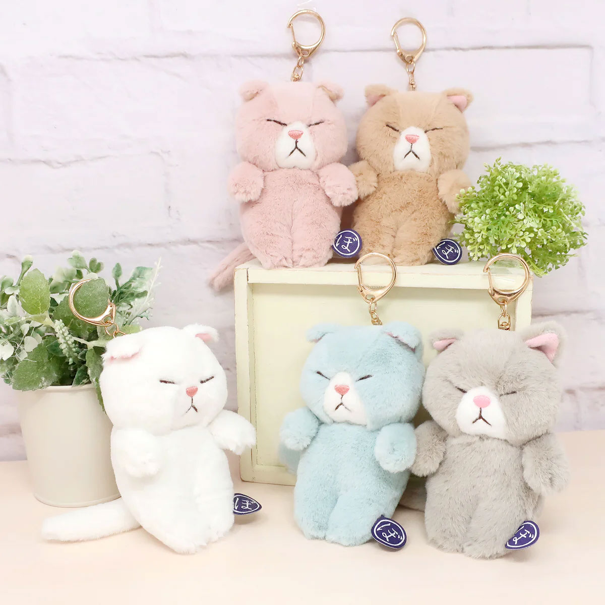 楽天市場】ぼうみたいなねこ マスコット キーチェーン キーホルダー