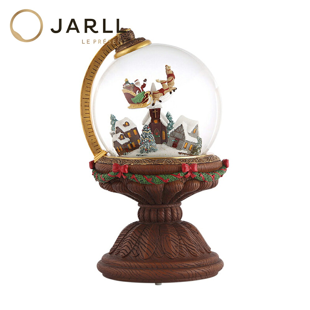 【継続期間制限事項 P10倍】【JARLL】スノードーム クリスマス 球 聖ニコラス 御前上等 オルゴール（渦巻きばね式）差し上げ物 一緒になるお祭り 生まれ落ちる日 室内装飾 飾り付け スノーグローブ GG-HX1274 8289 オルゴール-インテリア・寝具・収納