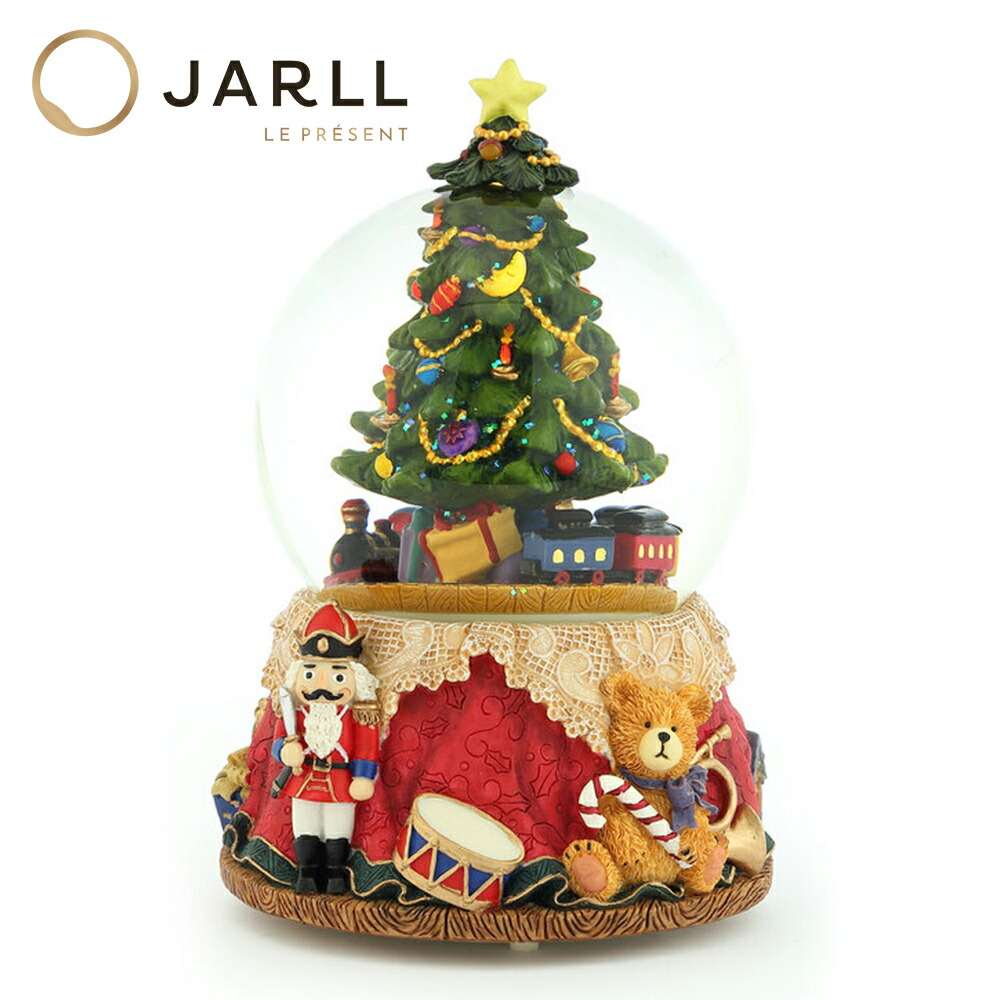 【SS大売り出し★ Ｐ10倍】【JARLL】スノードーム クリスマス スノーグローブ オルゴール(渦巻きばね式) 点火装置(独居室) 回転させる式 差し上げ物 GG-HX0286R1 5439