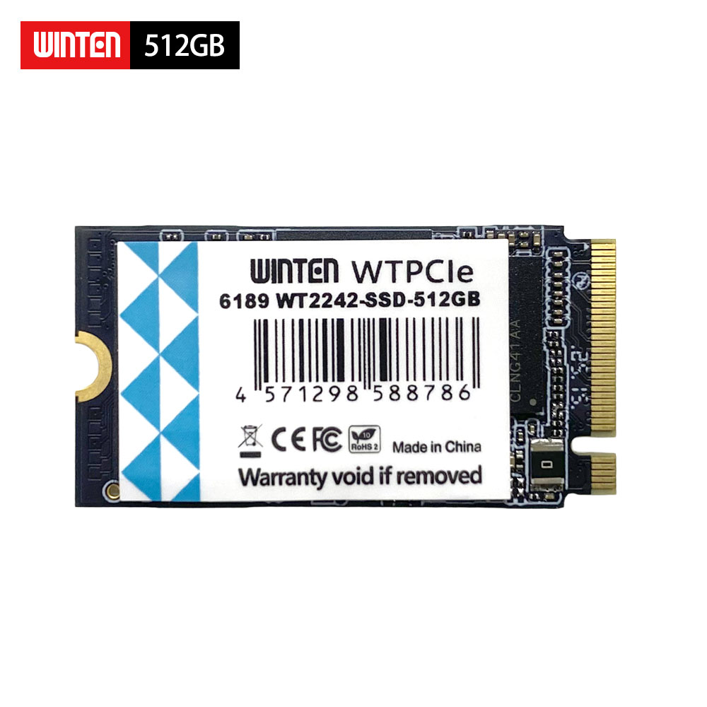 【バルク品】WINTEN SSD M.2 512GB【3年引き受ける】NVMe PCIe Gen3x4 M.2 2242 3D NAND閃光電球積み上げる 最大限度遷らすす早さ3150MB/s 片面実装 M Key 遣りそこない手を加える役立つこと 省ワット数 ぼうぜん自失に揺るぎ無い m2 内蔵型SSD WT2242-SSD-512GB 6189