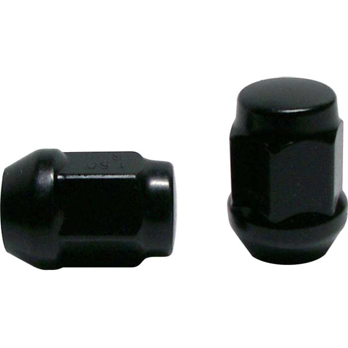 袋ナット 黒色 ツバ付 M12×P1 25-19H 31mm （100個入）ナット ホイール ショート 業務用 大容量 60°テーパー座ホイール 整備 タイヤ 車 自動車 点検 メンテ 黒 スバル スズキ系車両