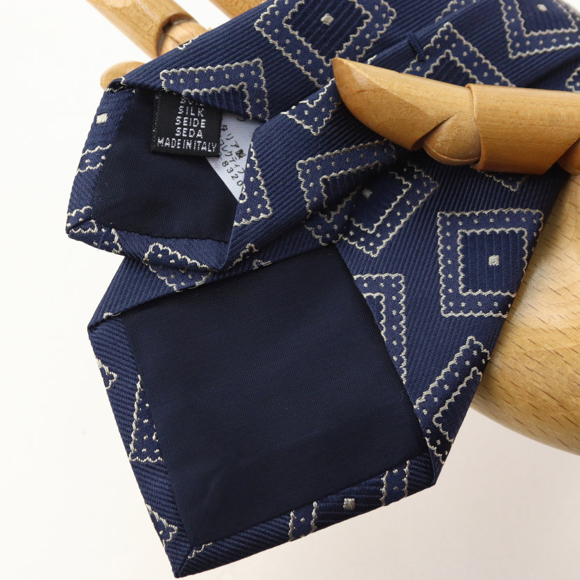 優れた品質 22 23年 秋冬新作 フェアファクス Fairfax イタリア製 ハンドメイド ネクタイ レトロ メダリオン ネイビー 紺 イタリア生地 シルク100 ジャガードタイ 結婚式 ブランド おしゃれ プレゼント メンズ 男性 ワイシャツ Yシャツ ギフト 高級 かっこいい