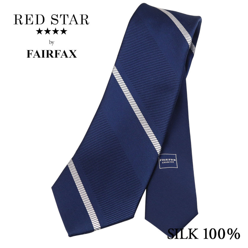 22年 春夏新作 Fairfax Yシャツ おしゃれ ギフト クレリック シルク100 ストライプ ネイビー ネクタイ フェアファクス ブランド プレゼント メンズ レジメンタル ワイシャツ 小剣ワンポイントロゴ 日本製 男性 結婚式 織柄 高級 21年最新入荷 フェアファクス
