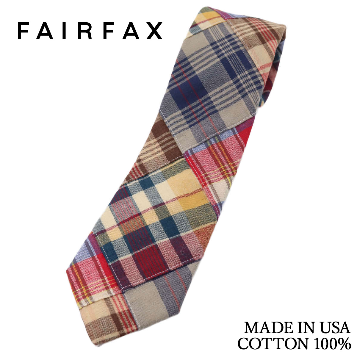 楽天市場】フェアファクス FAIRFAX ネクタイ パッチワーク