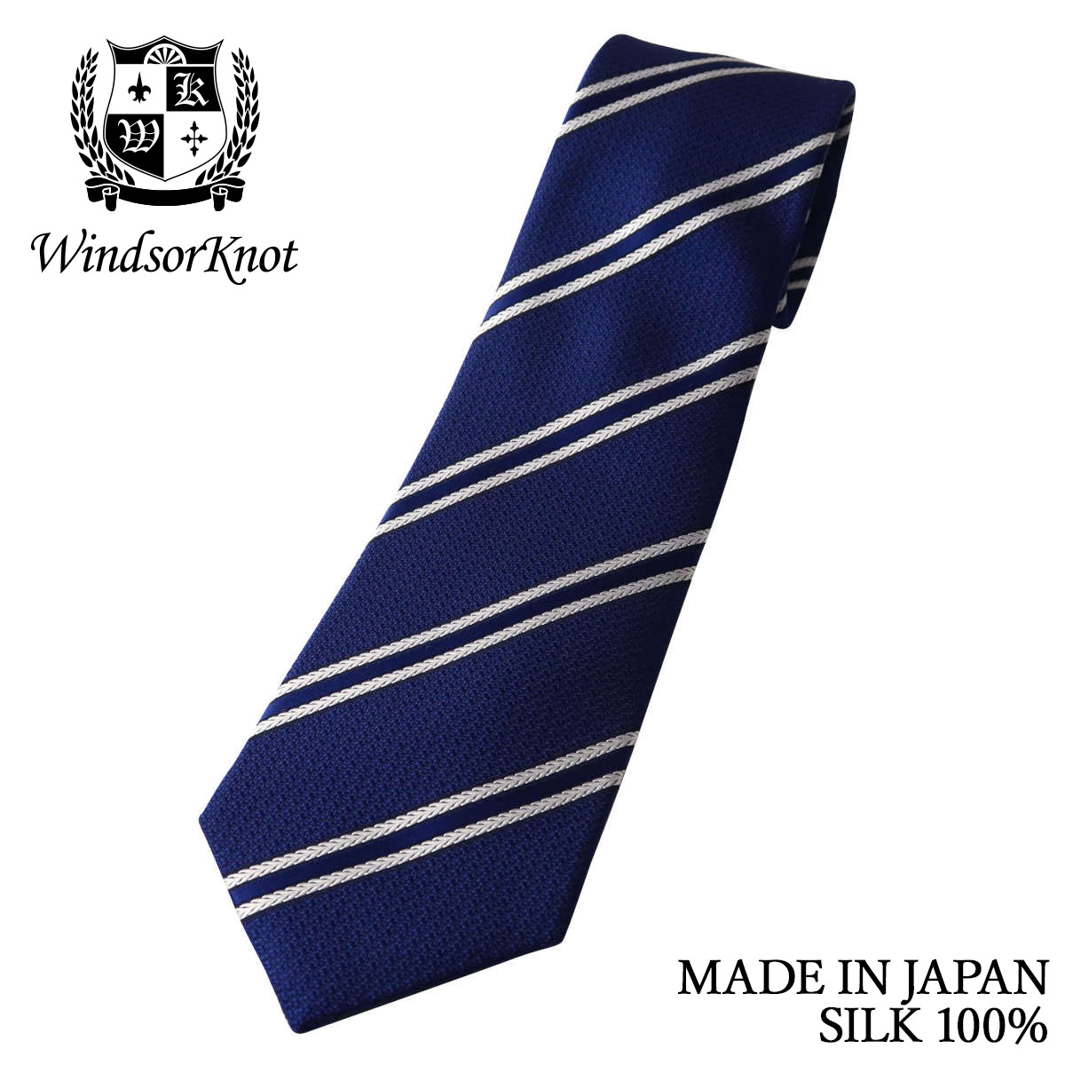 楽天市場】ジョンコンフォート ネクタイ ストライプ コバルトブルー