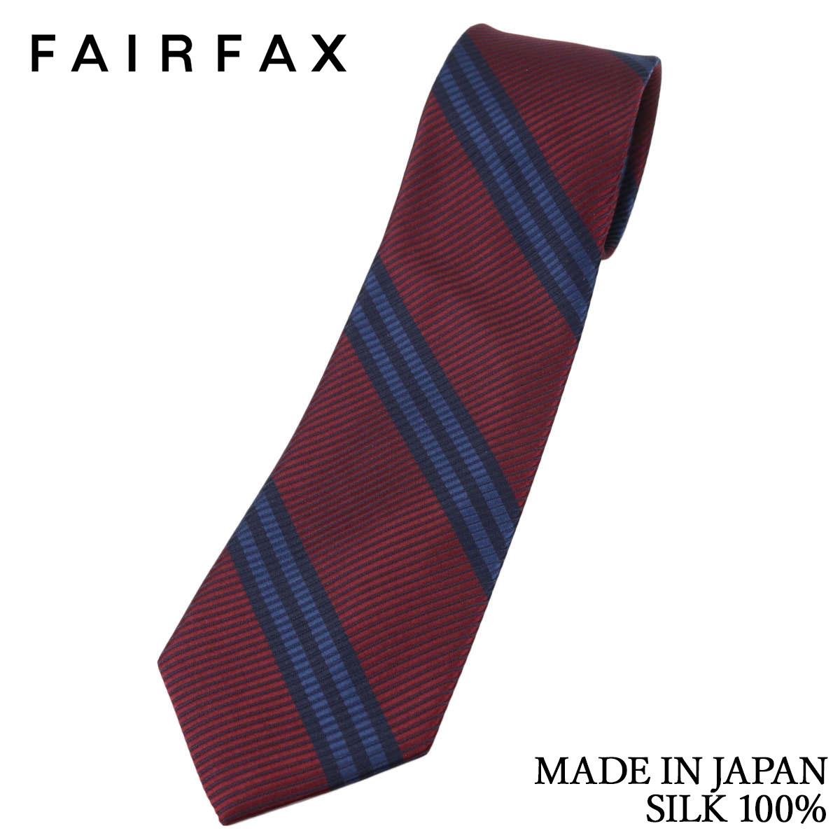 楽天市場】フェアファクス FAIRFAX ネクタイ ニューレップストライプ