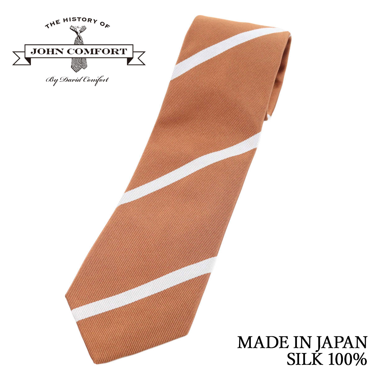JOHN COMFORT ネイビー　ネクタイSILK100% 楽天市場】ジョンコンフォート ネクタイ プレーンストライプ