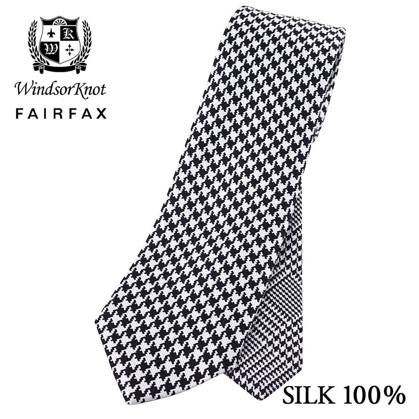 楽天市場】ウィンザーノット フェアファクス コラボネクタイ 千鳥格子