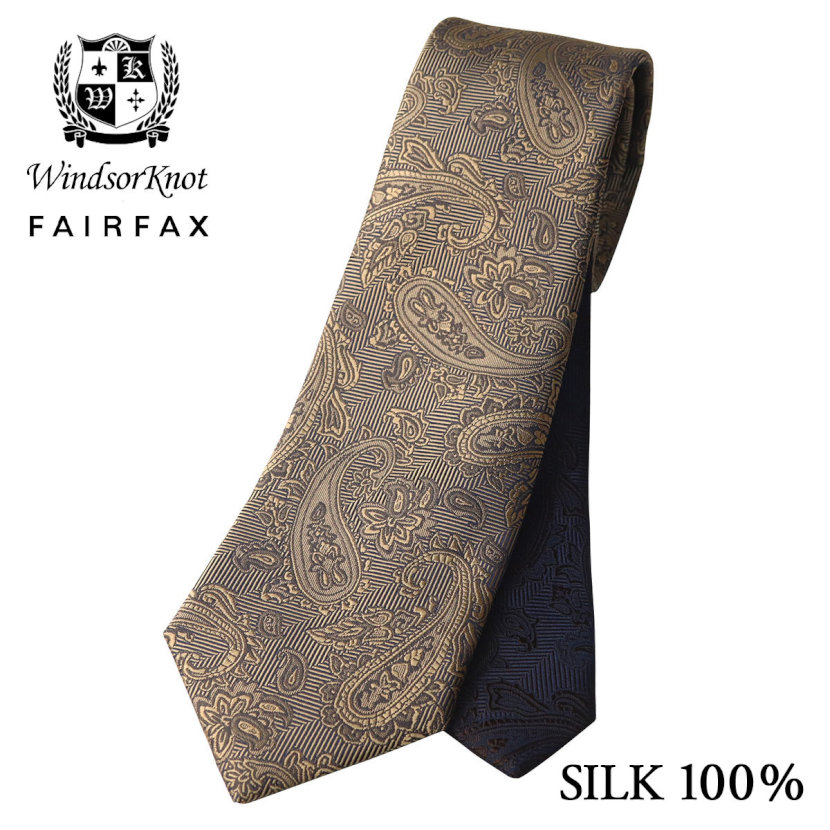 海外最新 ウィンザーノット WindsorKnot × フェアファクス FAIRFAX ネクタイ ペイズリー 織柄 無地 濃淡 クレリックタイ  ベージュ 京都丹後生地 シルク100% 日本製 ソリッド 入学式 卒業式 就職祝い 結婚式 おしゃれ メンズ ワイシャツ ギフト 