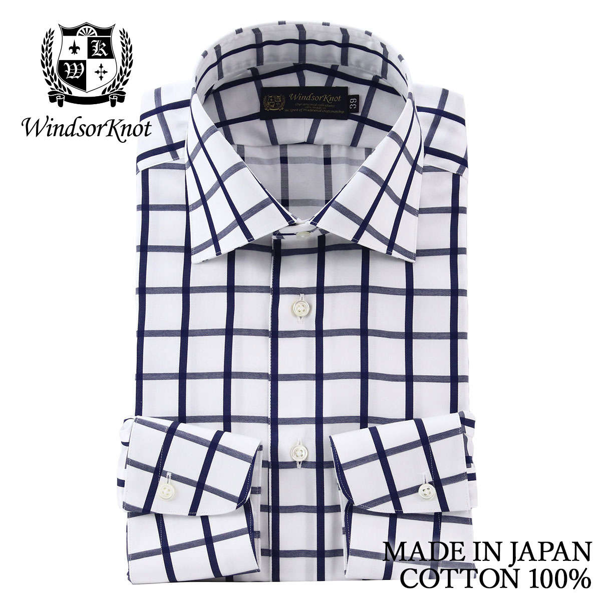 楽天市場】ウィンザーノット ワイシャツ ワイドカラー ブロック