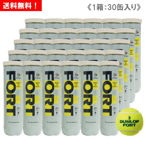 ダンロップ フォート 社会的運動 1箱 10十二 (1缶4球入/30缶/120球) [ DUNLOP FORT CAMPAIGN 硬式庭球どんぶり鉢 ] ITF/JTA御墨付き球 ※エコ旗がしら 2023年