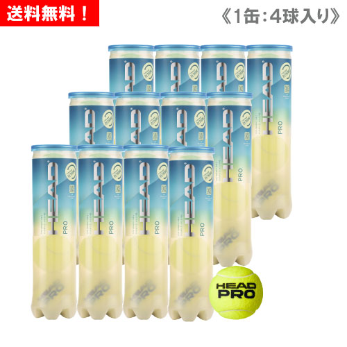 HEAD - 【新品】Head　ヘッド プロ　1箱48球 Amazon | HEAD(ヘッド) 硬式テニス ボール HEAD PRO 48球 (4球