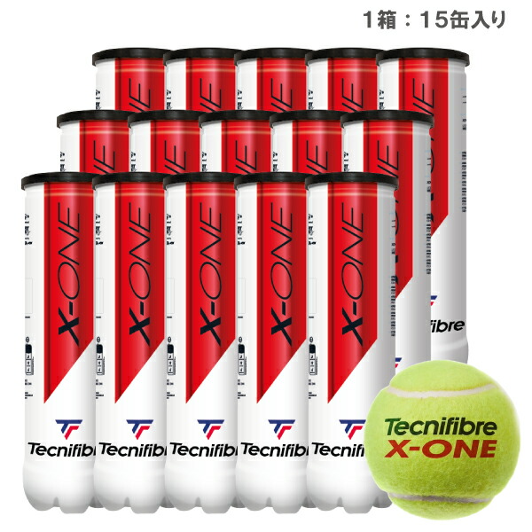 テクニファイバー（Tecnifibre）COURTボール60球（4球×15）1箱 テクニファイバー コートTECNIFIBRE COURT TBA4CT1 1箱 15缶 60