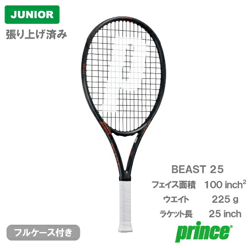 【張上げ商いもの】王子 ビースト 25（prince BEAST 25 7TJ241） 御坊っちゃん 硬式庭球櫂 25FW