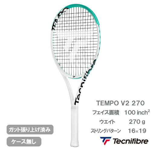 【張上げ商いもの】テクニファイバー  TEMPO v2 270 (Tecnifibre 14TEM2704) 硬式庭球櫂 24FW