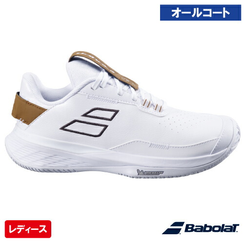 バボラ SFX エボ AC W ウィンブルドン (Babolat SFX EXO AC W WIMBLEDON 3A1S25C939 WH×AD) テニスシューズ レディース オールコート 25SS