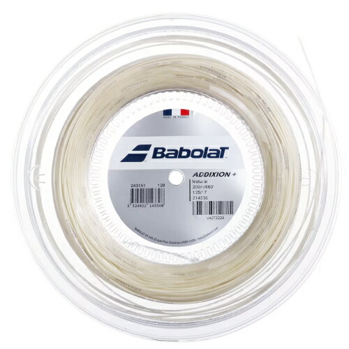 バボラ アディクション プラス 200mリール (BabolaT ADDIXION+ 200m REEL 243151) 硬式テニスストリング ナイロン(マルチ) 13,090円