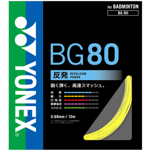 楽天市場】ヨネックス バドガット ミクロン65(BG65)[YONEX